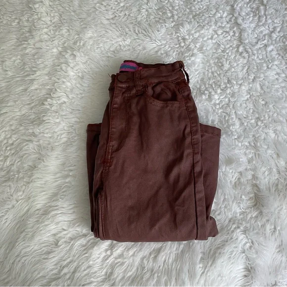 Edikted brown leather flare pants - Picture 3 of 7